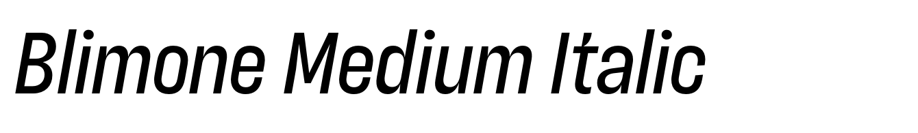 Blimone Medium Italic